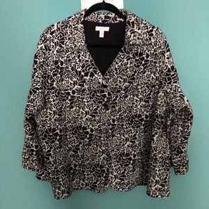 Charter Club Cotton Quilted Cropped Jacket 2X